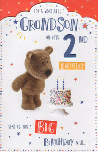 Picture of FOR A WONDERFUL GRANDSON ON YOUR 2ND BIRTHDAY CARD